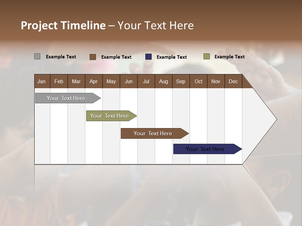 Slum Orange Homeless PowerPoint Template