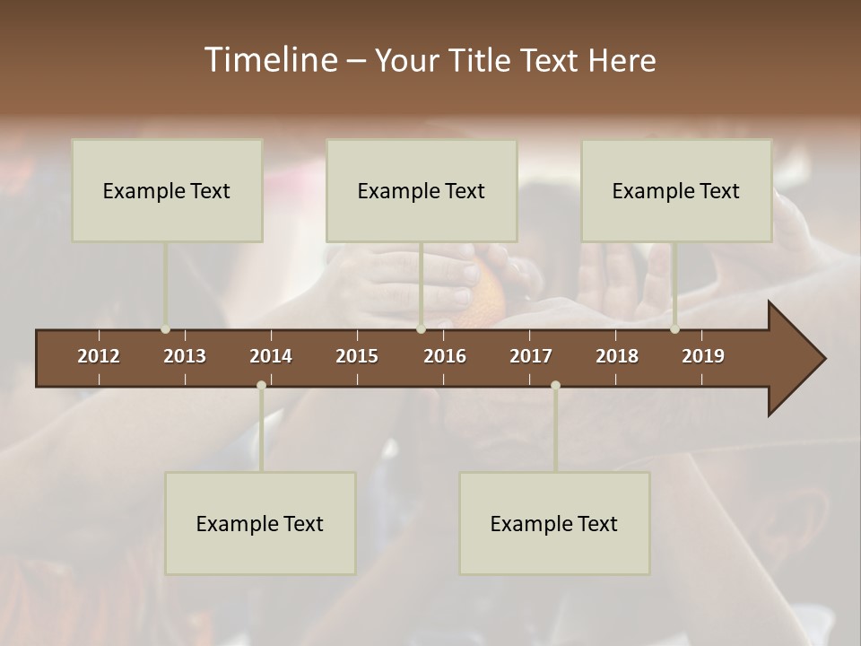 Slum Orange Homeless PowerPoint Template