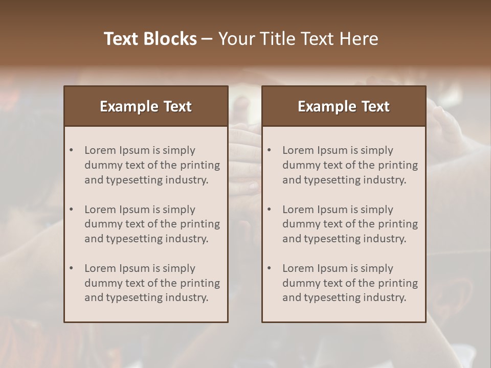 Slum Orange Homeless PowerPoint Template