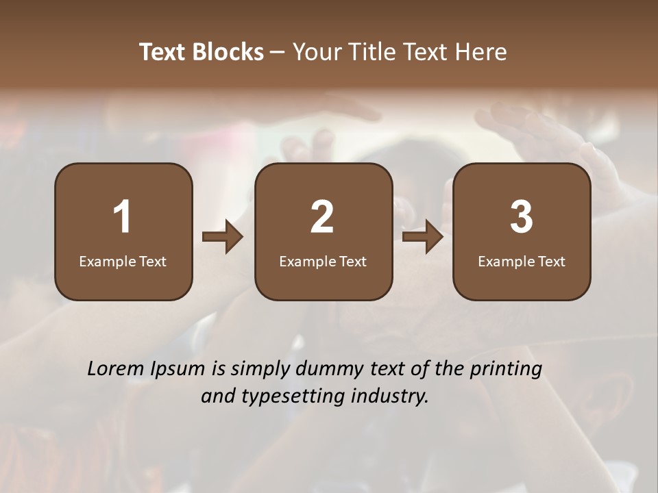 Slum Orange Homeless PowerPoint Template