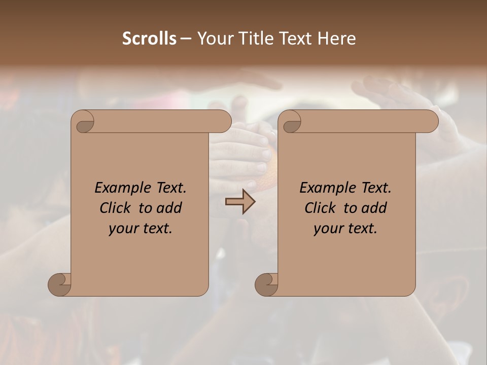 Slum Orange Homeless PowerPoint Template