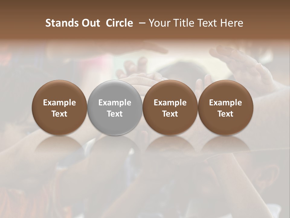 Slum Orange Homeless PowerPoint Template