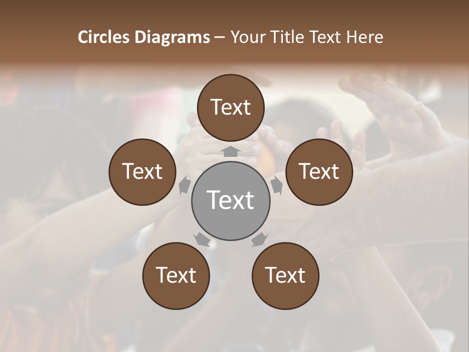 Slum Orange Homeless PowerPoint Template