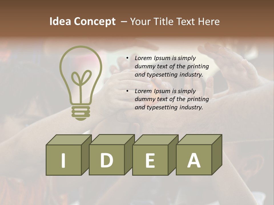 Slum Orange Homeless PowerPoint Template