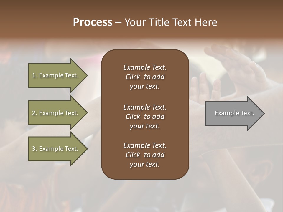 Slum Orange Homeless PowerPoint Template