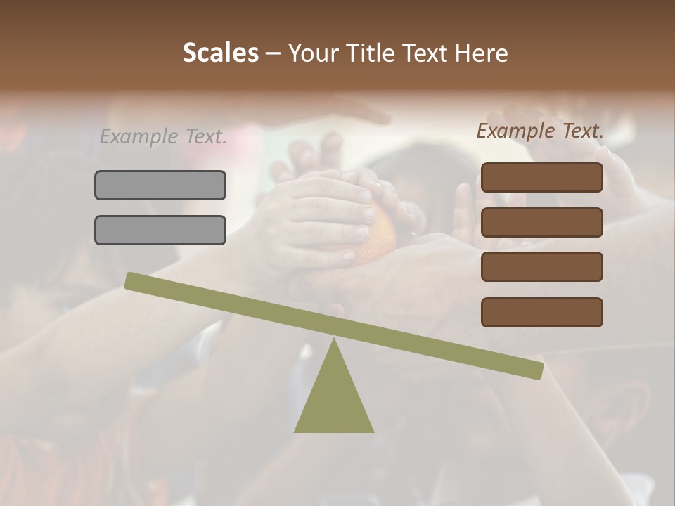 Slum Orange Homeless PowerPoint Template