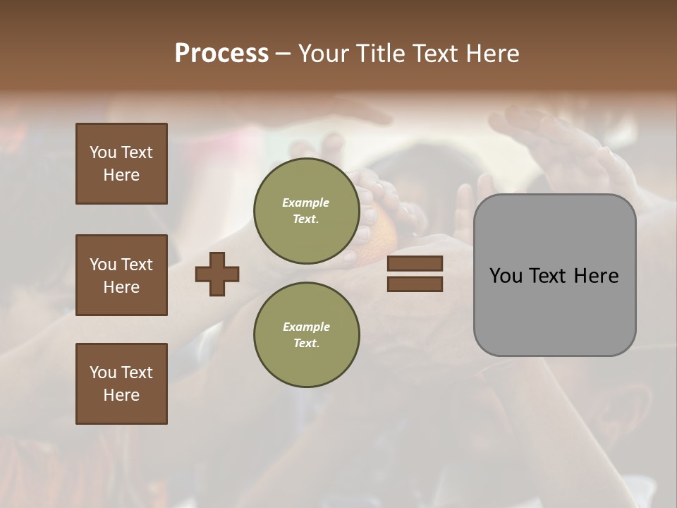 Slum Orange Homeless PowerPoint Template
