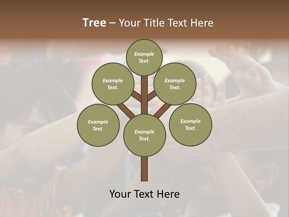 Slum Orange Homeless PowerPoint Template