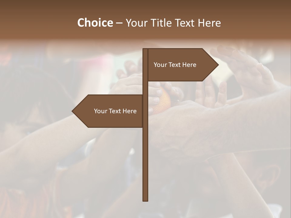 Slum Orange Homeless PowerPoint Template