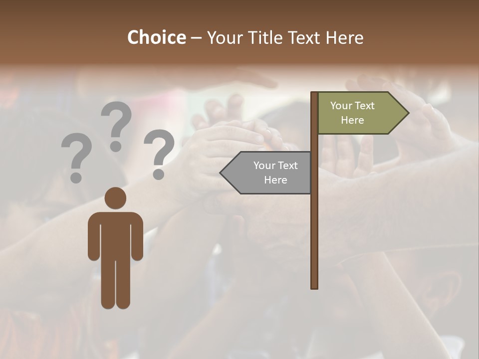 Slum Orange Homeless PowerPoint Template