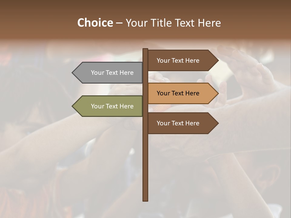 Slum Orange Homeless PowerPoint Template