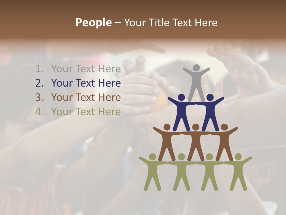 Slum Orange Homeless PowerPoint Template