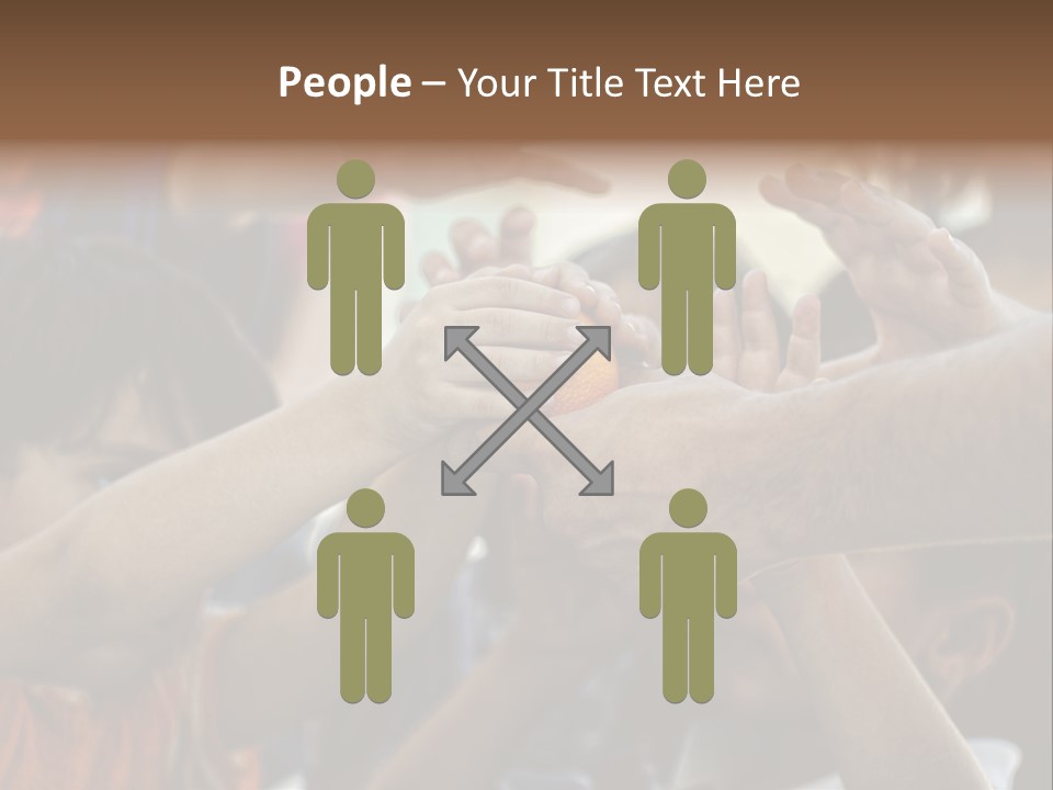 Slum Orange Homeless PowerPoint Template