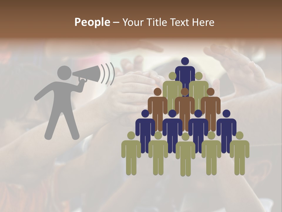 Slum Orange Homeless PowerPoint Template