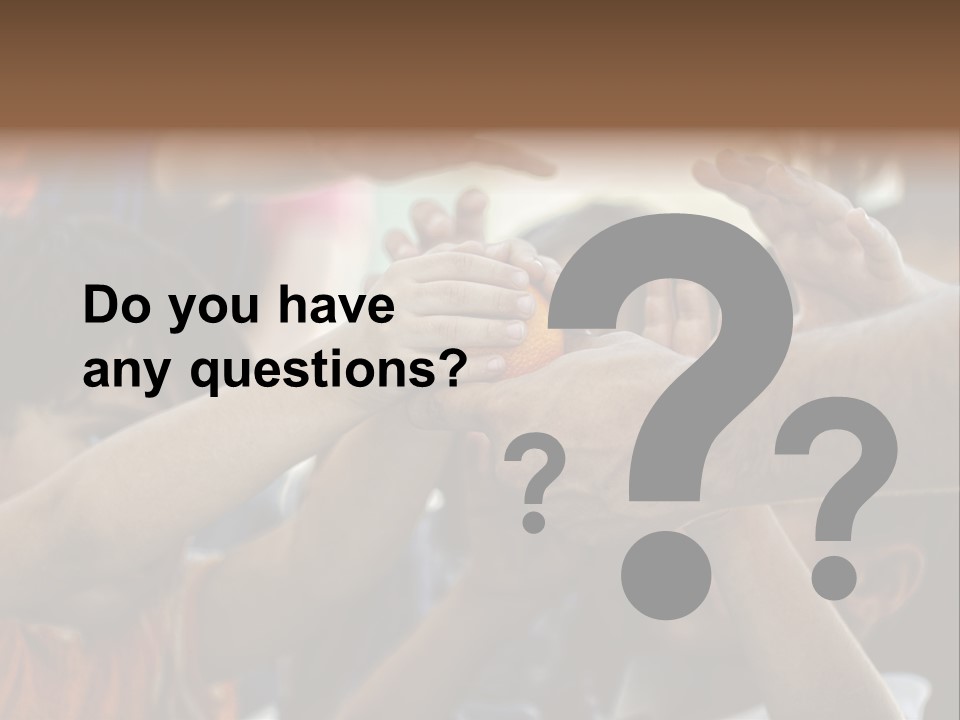 Slum Orange Homeless PowerPoint Template