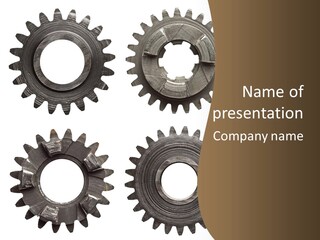 Mechanic Rusty Metal PowerPoint Template