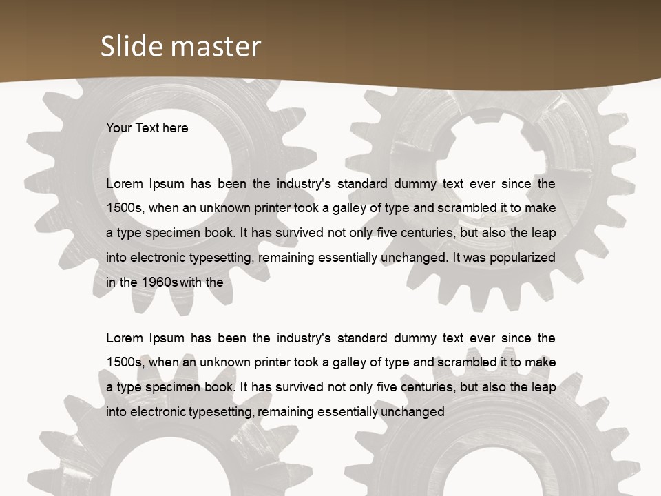 Mechanic Rusty Metal PowerPoint Template