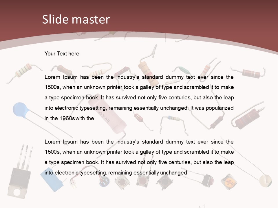 Energy Copper Resistor PowerPoint Template