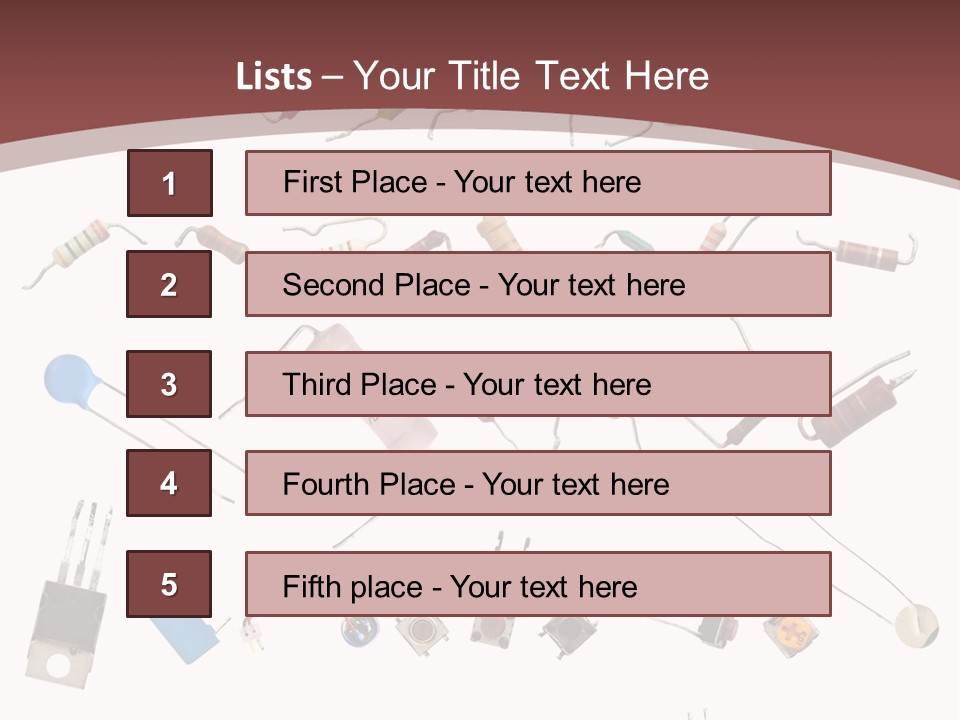 Energy Copper Resistor PowerPoint Template