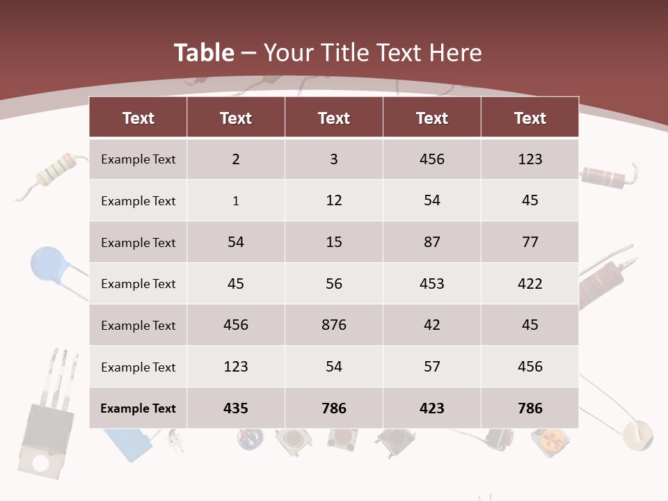 Energy Copper Resistor PowerPoint Template