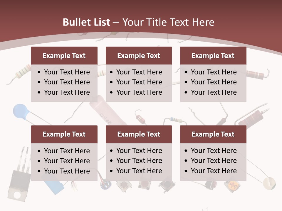 Energy Copper Resistor PowerPoint Template