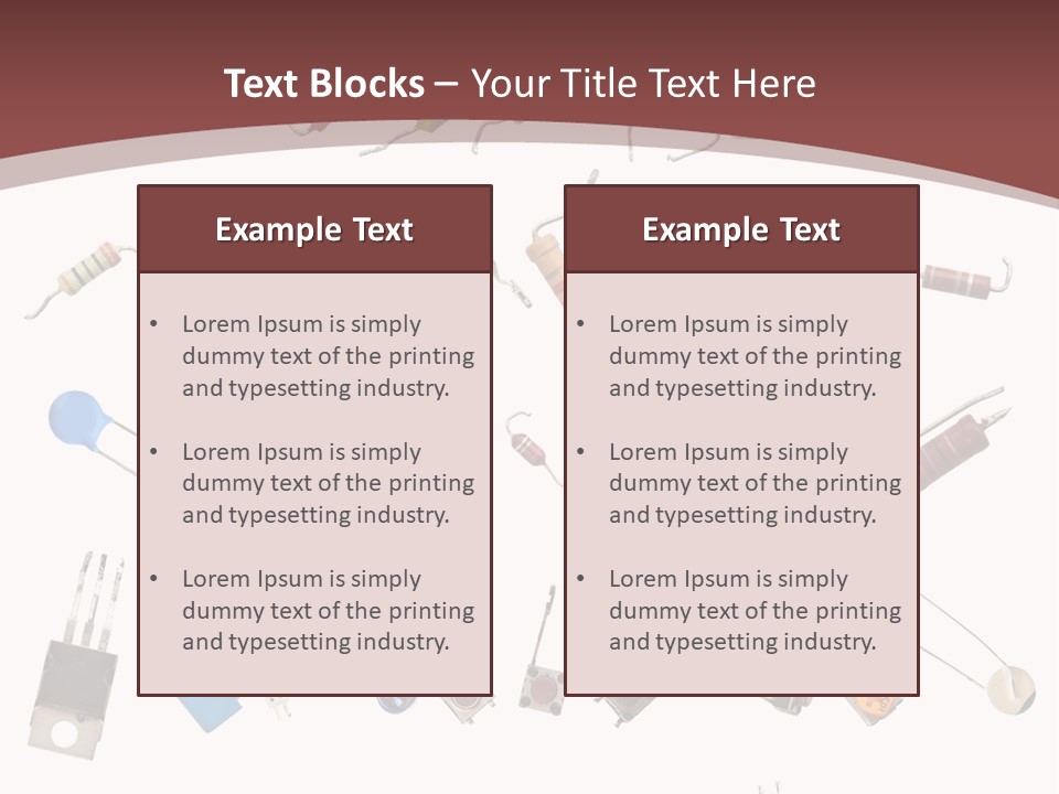 Energy Copper Resistor PowerPoint Template