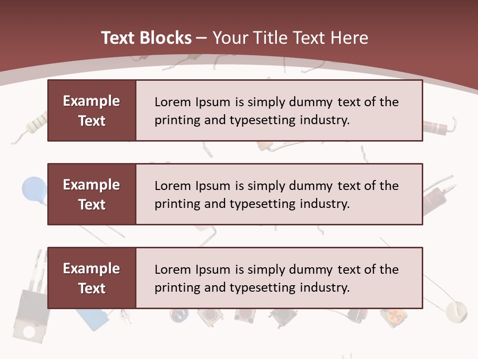 Energy Copper Resistor PowerPoint Template