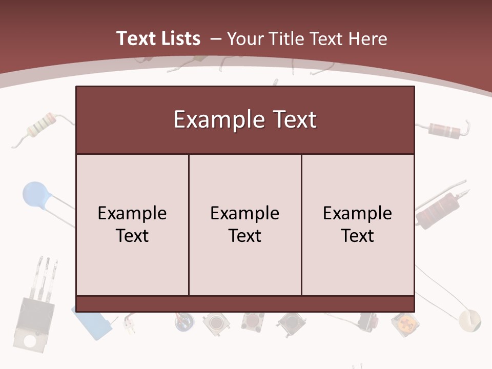 Energy Copper Resistor PowerPoint Template