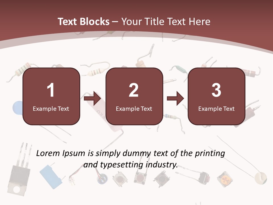 Energy Copper Resistor PowerPoint Template