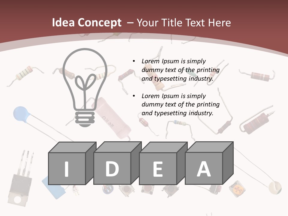 Energy Copper Resistor PowerPoint Template