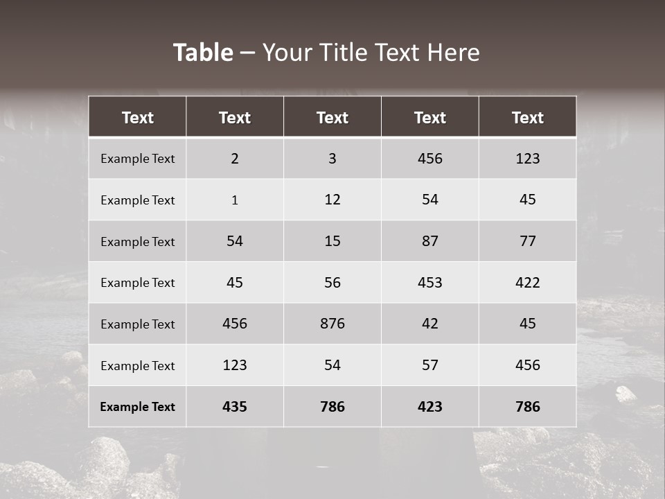 Sea Nature Disaster PowerPoint Template
