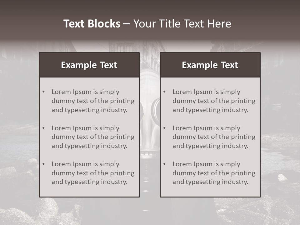 Sea Nature Disaster PowerPoint Template