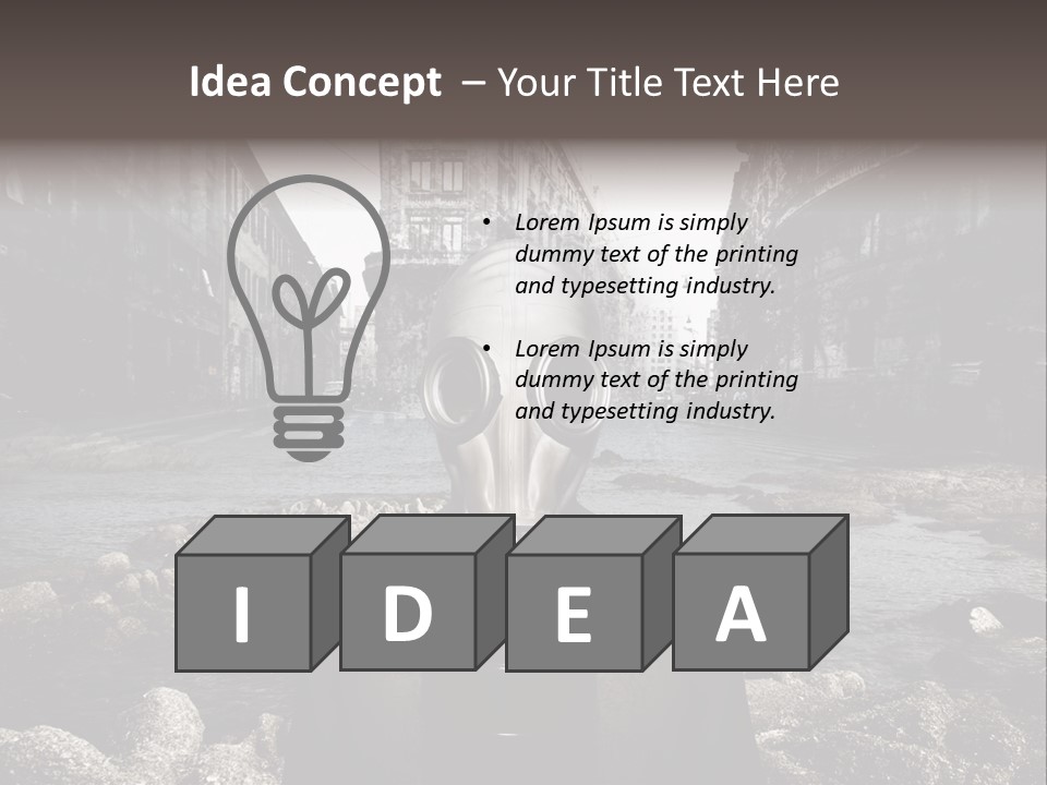 Sea Nature Disaster PowerPoint Template