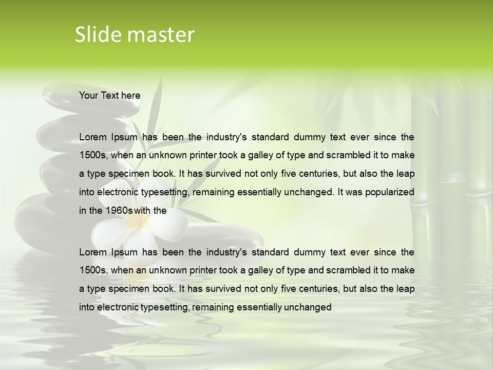 Foliage Bright Peace PowerPoint Template