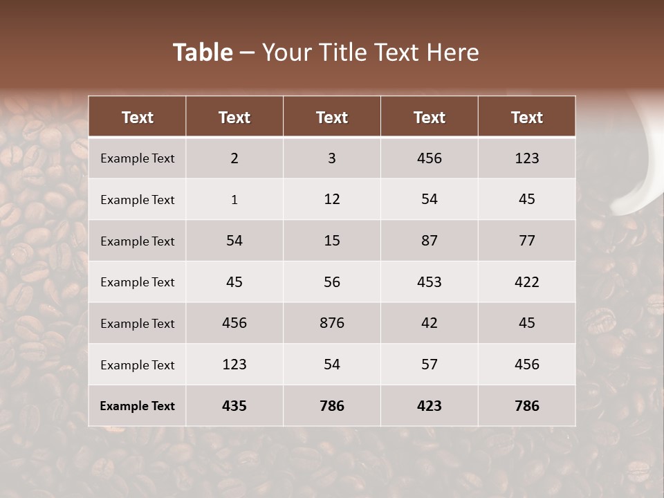 Coffee Deliciously Yummy PowerPoint Template