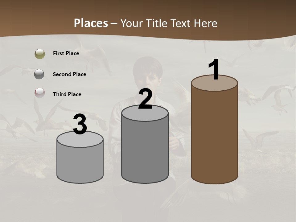 Time Birdhouse Portrait PowerPoint Template