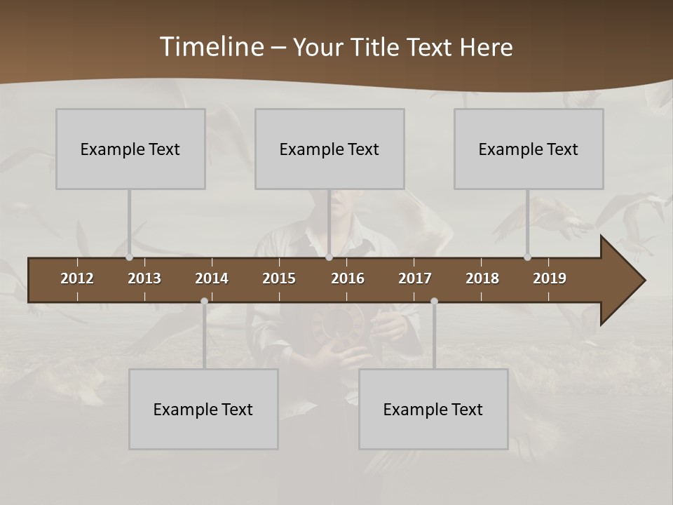 Time Birdhouse Portrait PowerPoint Template