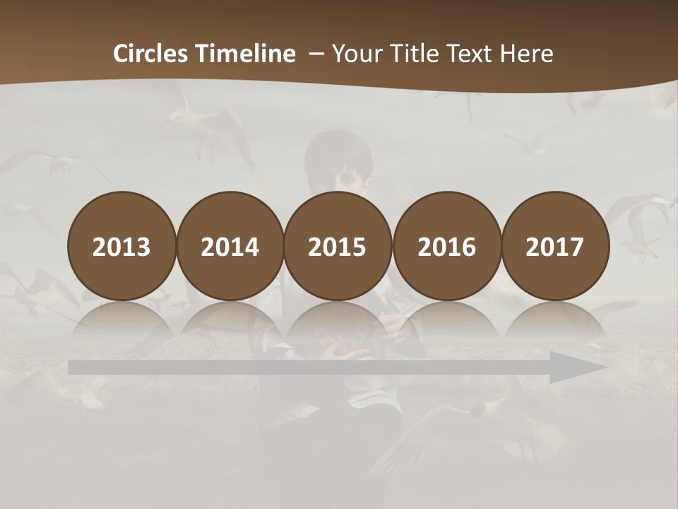 Time Birdhouse Portrait PowerPoint Template