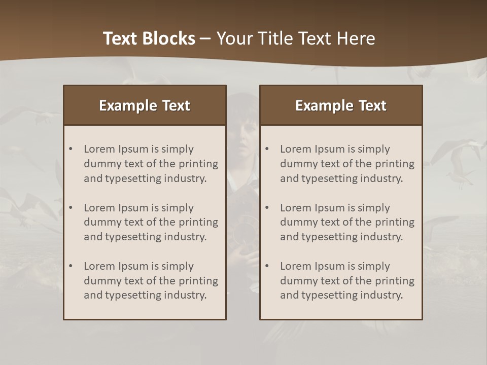 Time Birdhouse Portrait PowerPoint Template