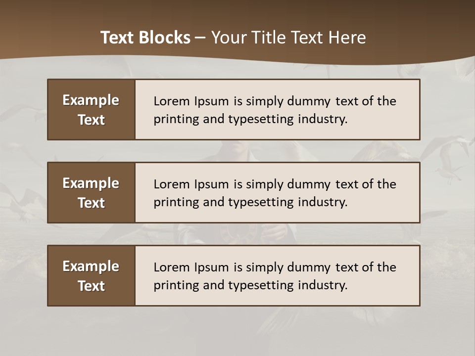 Time Birdhouse Portrait PowerPoint Template