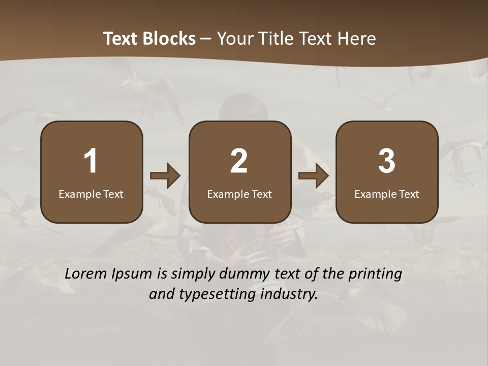 Time Birdhouse Portrait PowerPoint Template