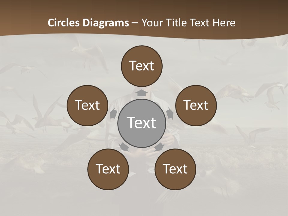 Time Birdhouse Portrait PowerPoint Template