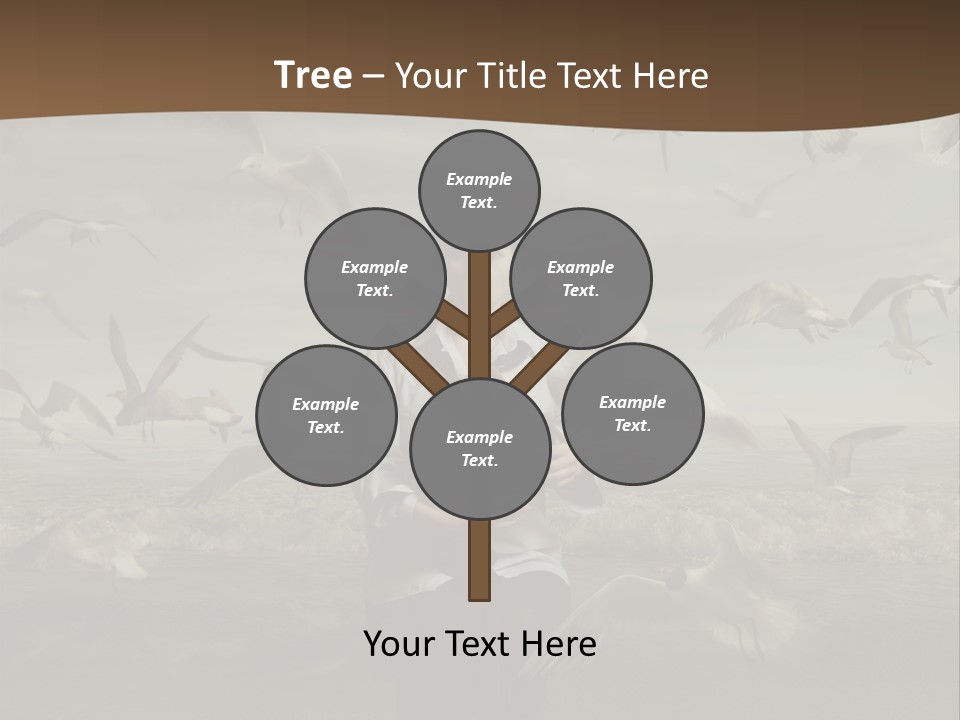 Time Birdhouse Portrait PowerPoint Template