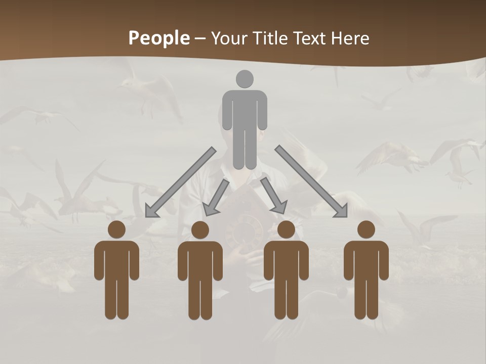 Time Birdhouse Portrait PowerPoint Template