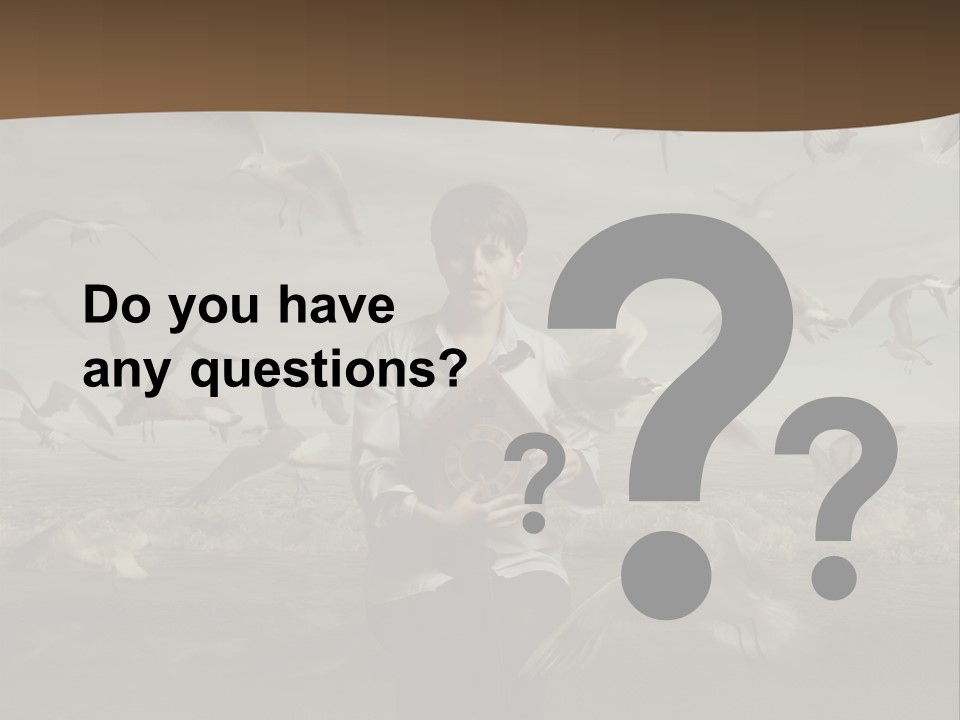 Time Birdhouse Portrait PowerPoint Template