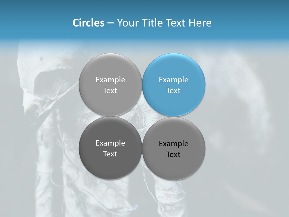 Skull Raven Depression PowerPoint Template