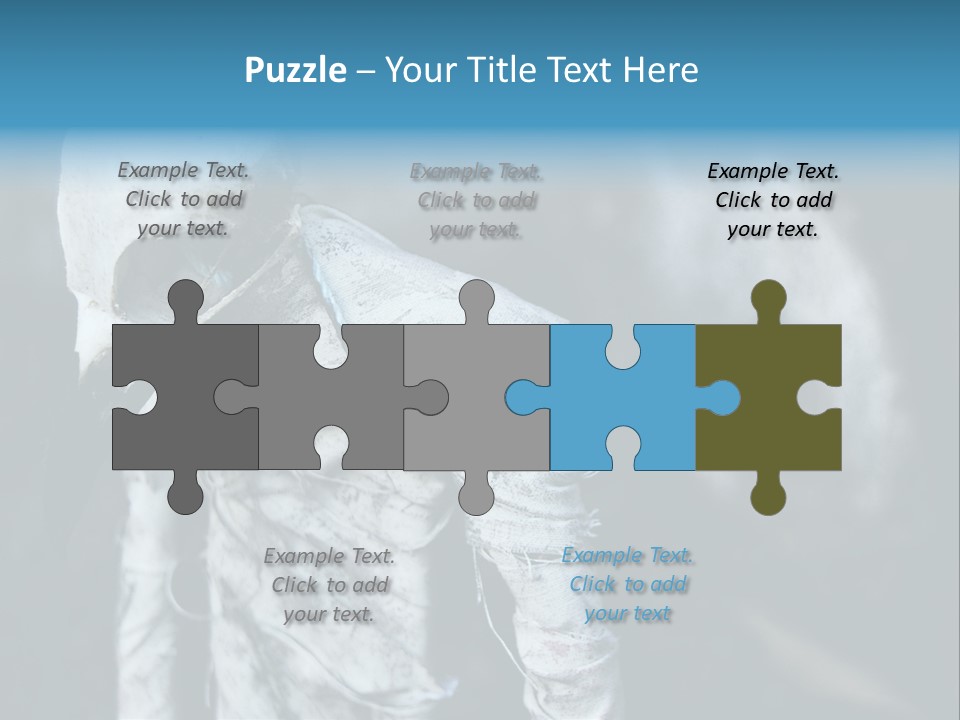 Skull Raven Depression PowerPoint Template