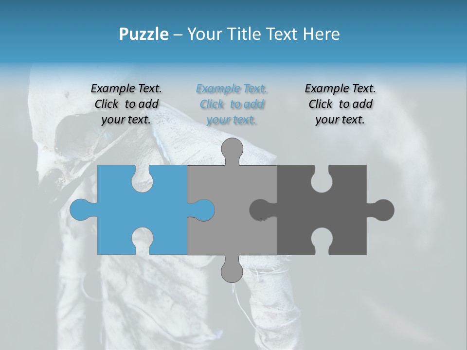 Skull Raven Depression PowerPoint Template