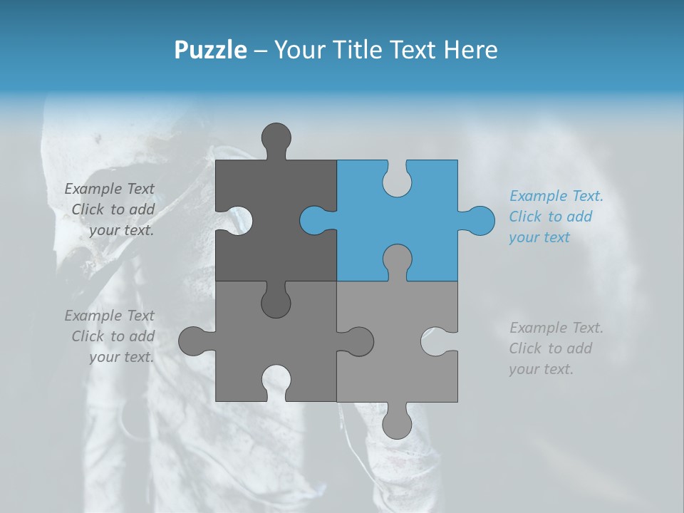 Skull Raven Depression PowerPoint Template