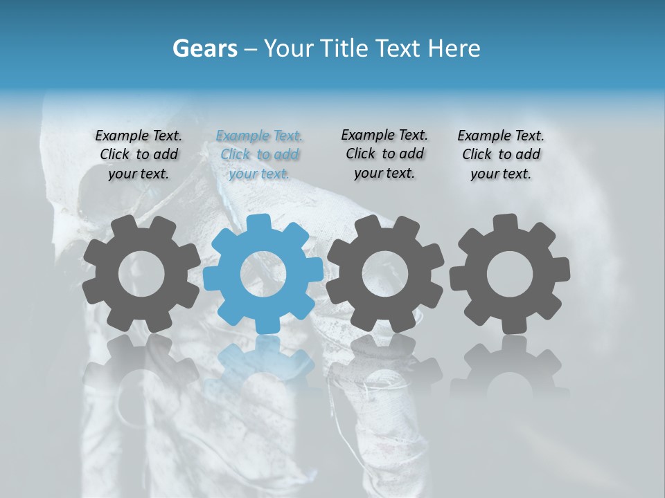 Skull Raven Depression PowerPoint Template